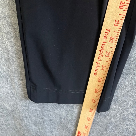 ELEMENTE CLEMENTE Side Zip Flat Front Pants Polyester Spandex Black Size 2 US 8 - Picture 8 of 12